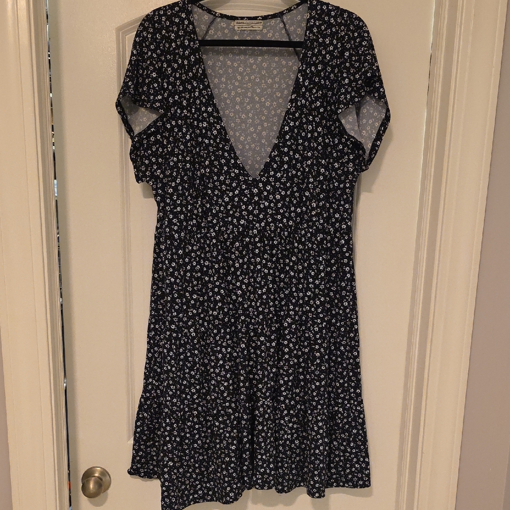 Urban Outfitters Black and White Floral Mini Dress